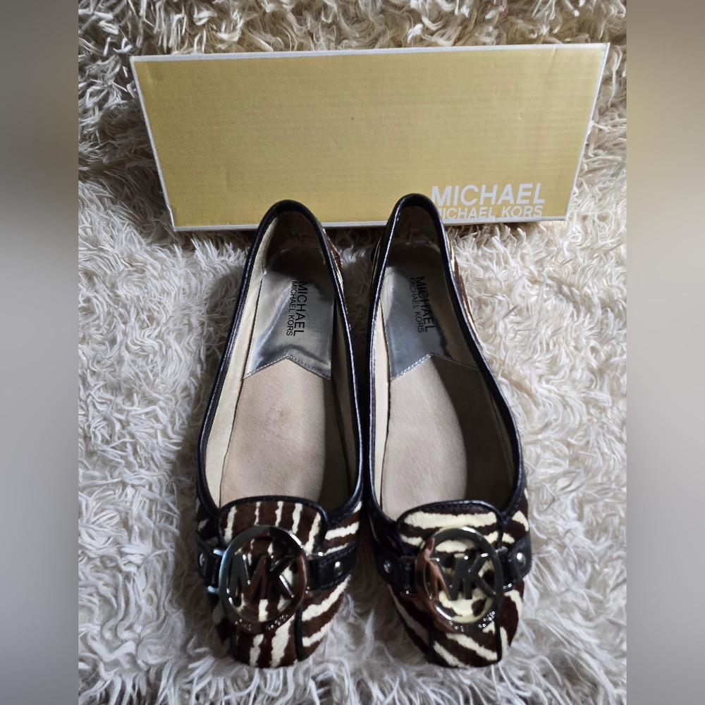 Michael Kors Fulton Animal Print Ballet Flats